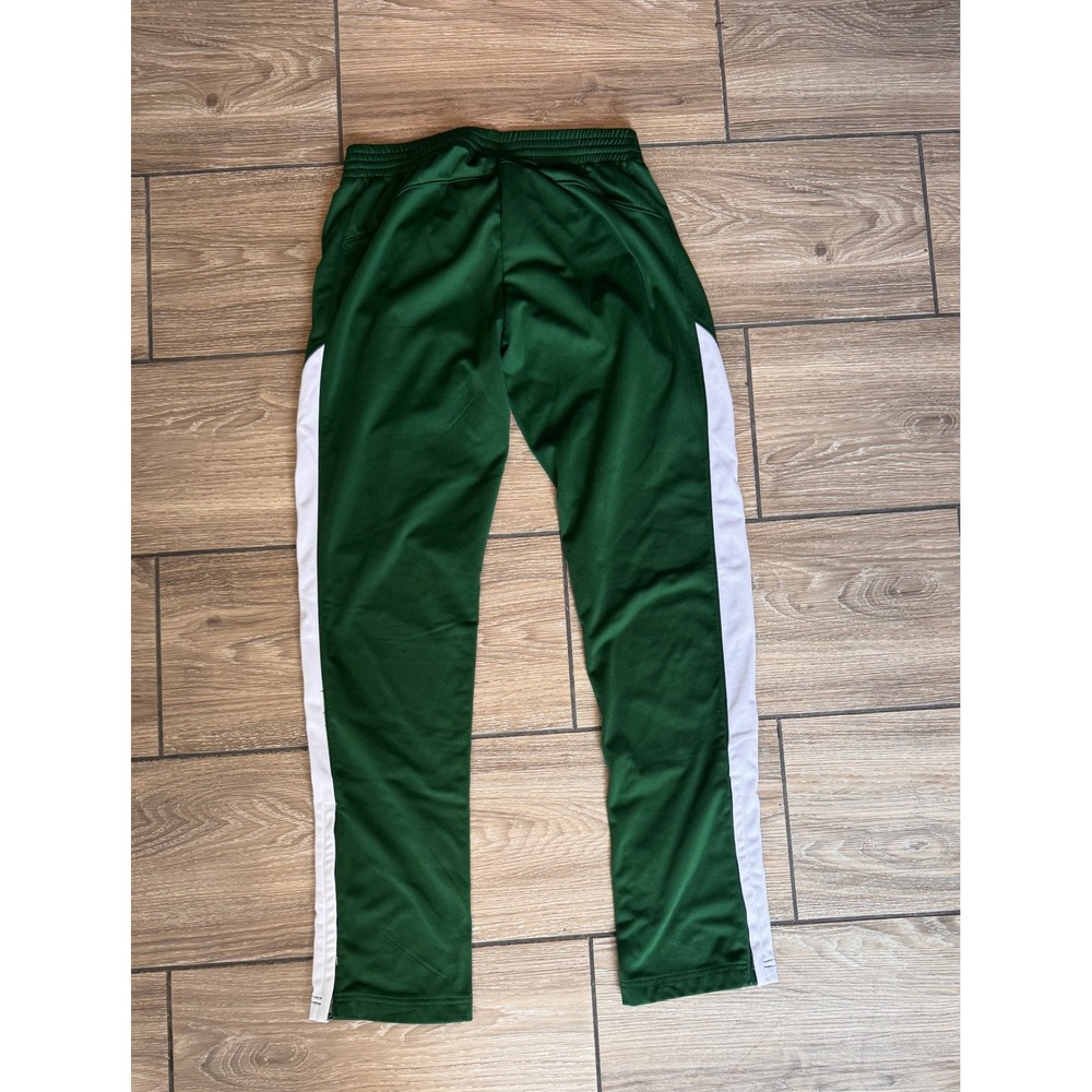 Augusta Sportswear Women's XS Green White Stripe Track Pants Y2K Athletic